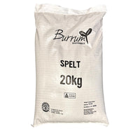 Australian grown organic Spelt Grain Biodynamic 20kg Burrum Biodynamics Pulse & Grain.
