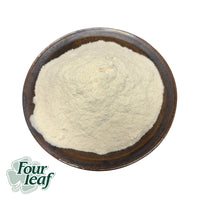 a bowl of Australian grown organic brown rice flour. This organic rice flour was milled by Four Leaf Milling in South Australia and is being sold by Sovereign Foods, an online supplier of Australian grown bulk foods and pantry produce