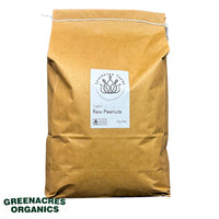 A bulk bag of Australian Grown Organic Raw Peanuts