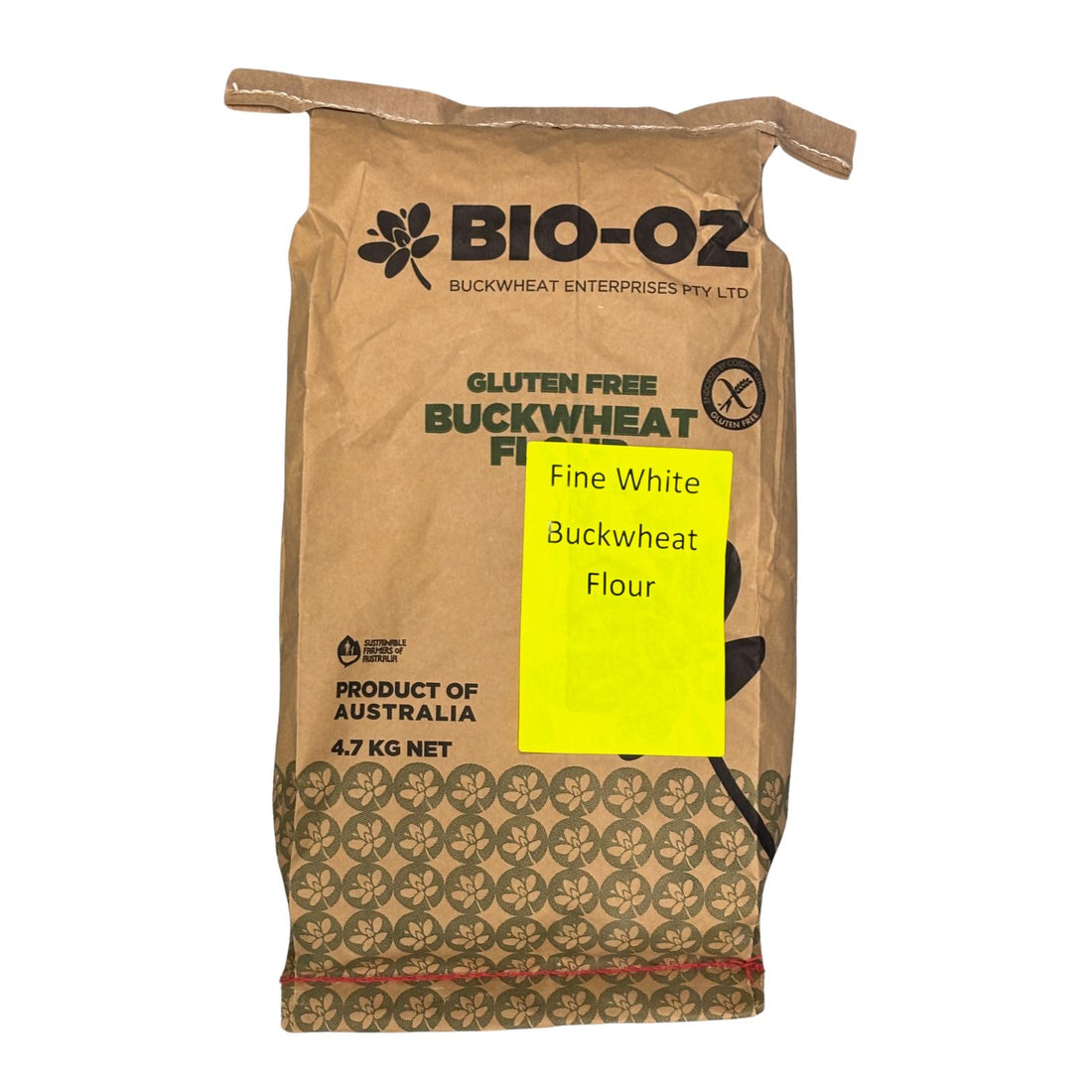 fine white buckwheat flour from Australian grown buckwheat