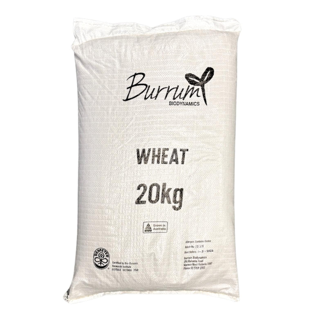 20kg of Organic Hard Wheat Grain for home millers to make bread