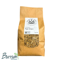 A bag of organic rye. Biodynamically grown by burrum biodynamics and sold by sovereign foods, an online supplier of Australian grown organic grain, pulse and flour.