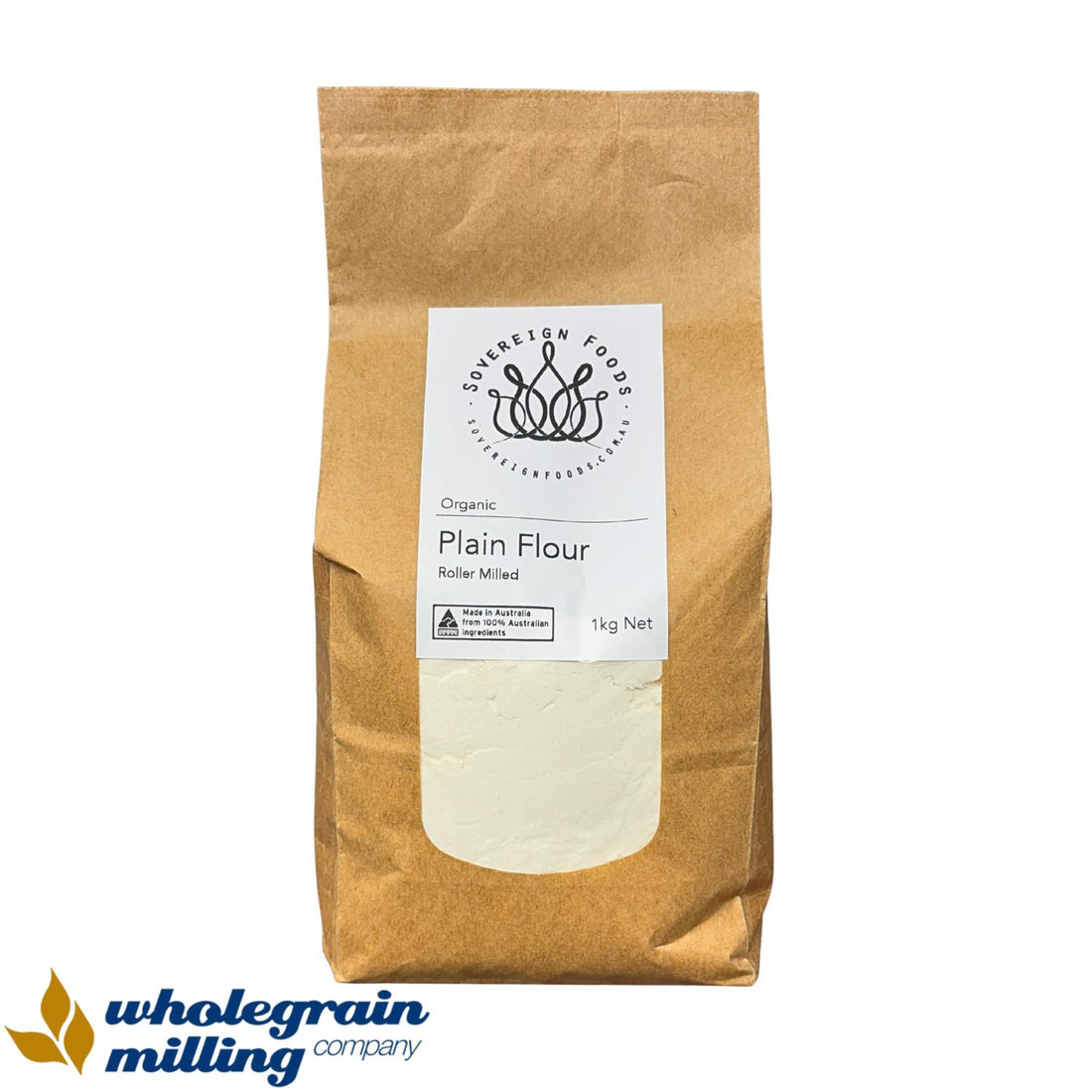 Plain Flour Roller Milled Organic 1kg