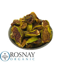 A bowl of Australian-grown organic dried figs. Produced by Rosnay in NSW and sold By Sovereign Foods in QLD