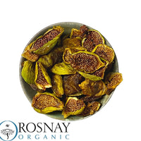 A bowl of Australian-grown organic slow dried dried raw figs. Produced by Rosnay Organics in NSW and sold By Sovereign Foods and online retailer that works and supports australian farms