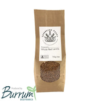 Lentils Red Whole Biodynamic 750g-Pulse & Grain-Burrum Biodynamics-Sovereign Foods-Lentils-Australian Grown-Organic-Bulk