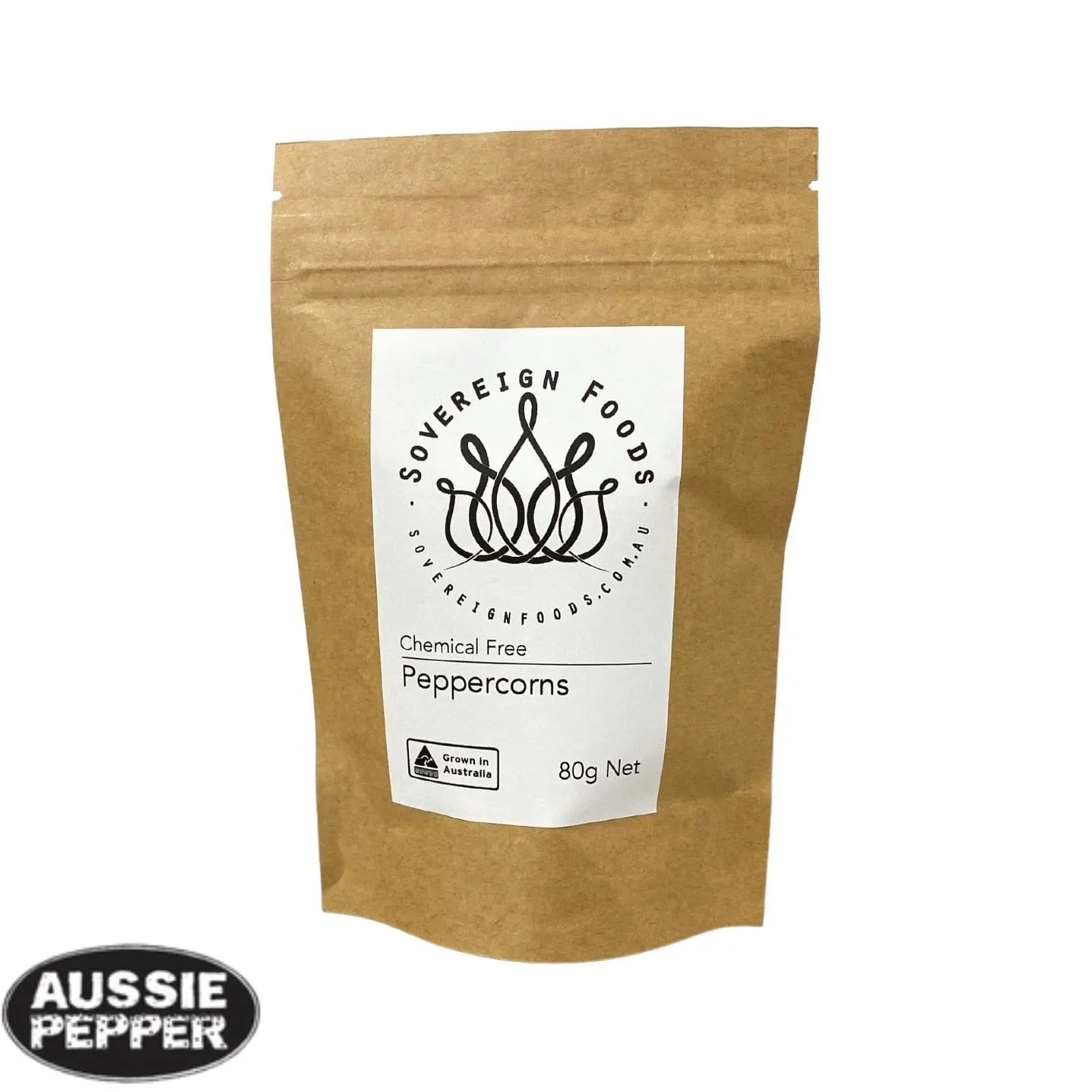 Australian Grown Peppercorns 80g