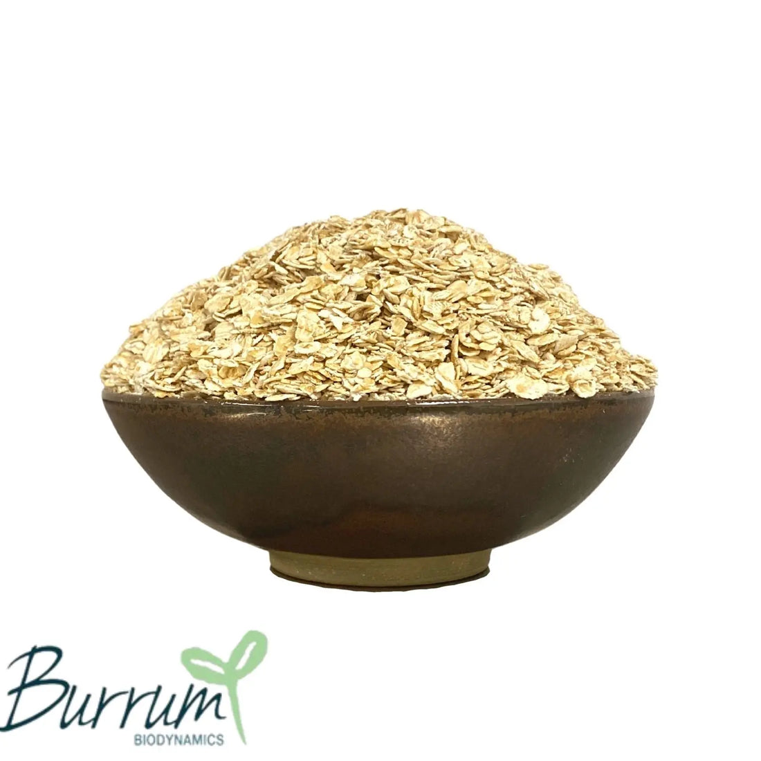 A bowl of Organic oats. Grown biodynamically by Burrum Biodynamics and sold by Sovereign Foods an online retailer that sells Australian grown organic grain for milling, organic flour for sourdough, and organic nuts.