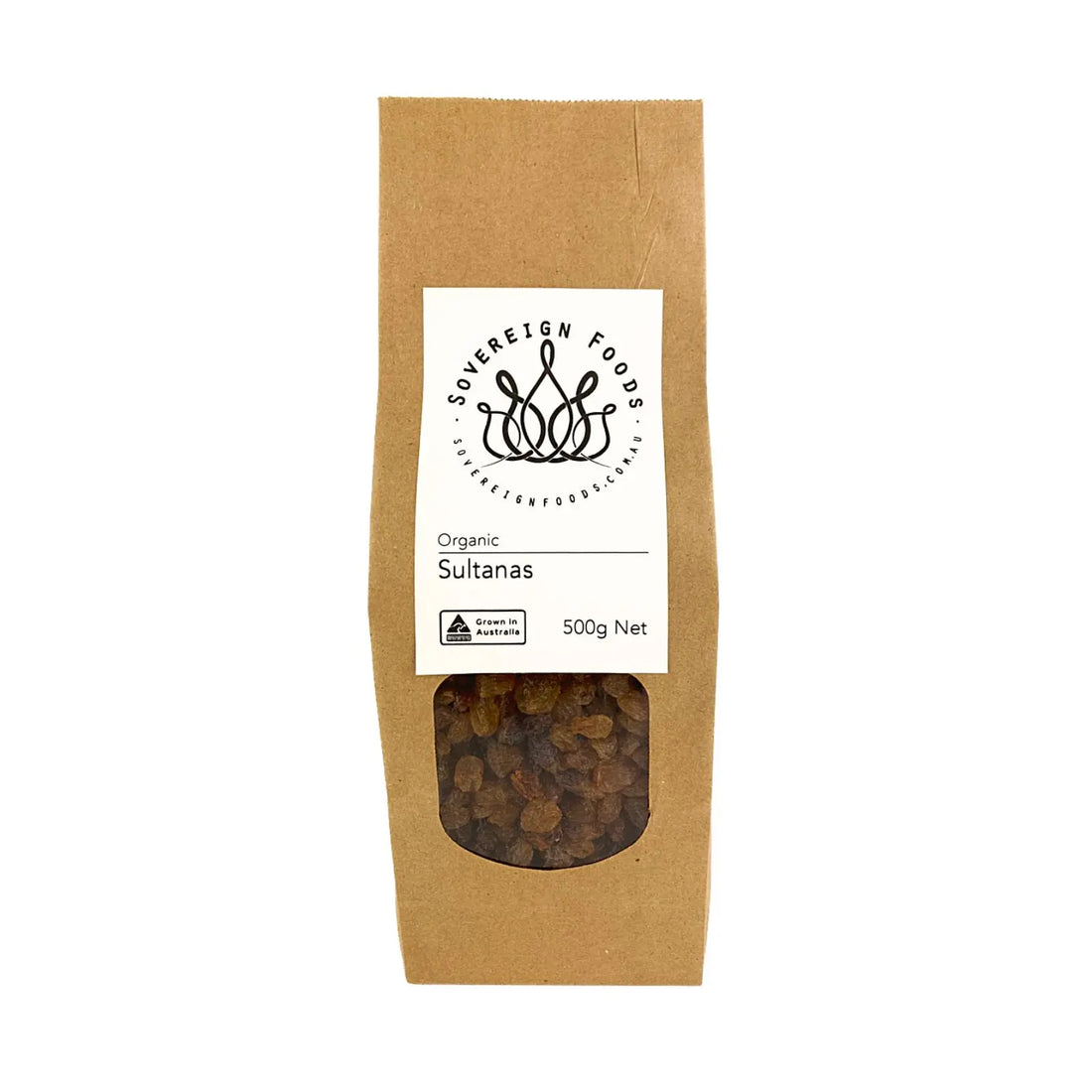 Sultanas Organic 500g - Sovereign Foods