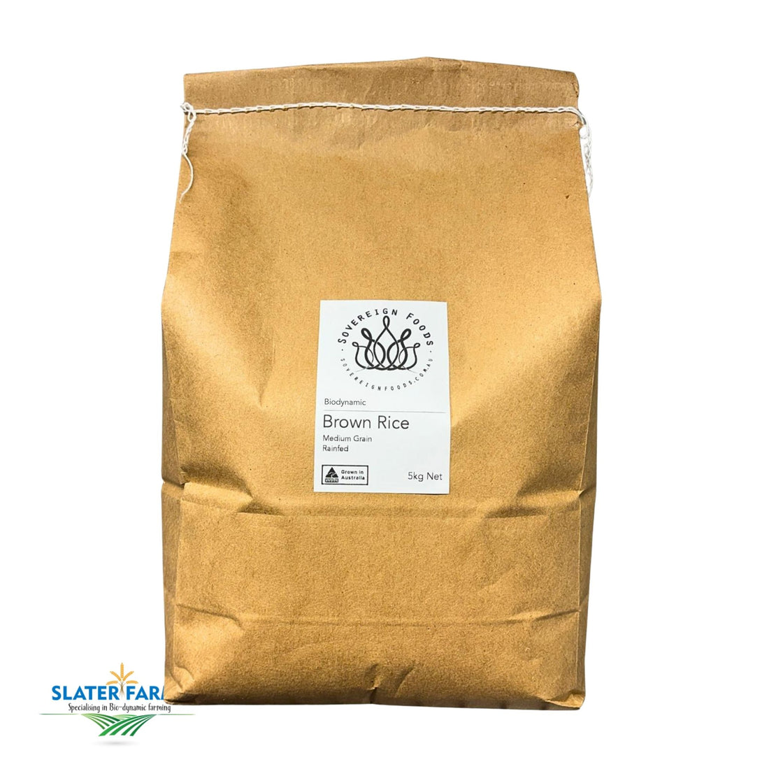 Brown Rice - Medium Grain, Rainfed, Biodynamic 5kg