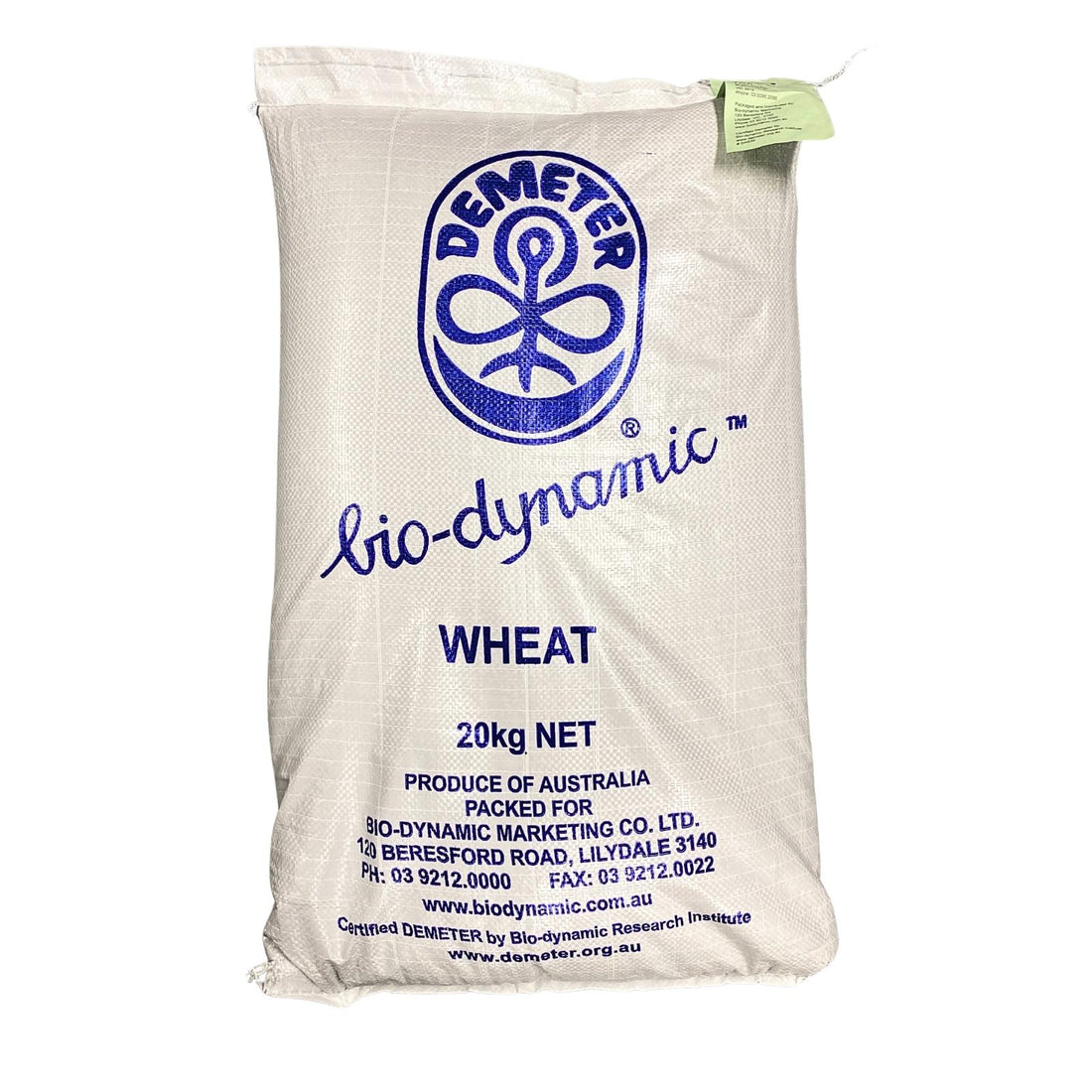 Australian grown organic hard wheat - biodynamically grown for bread makers, and home millers