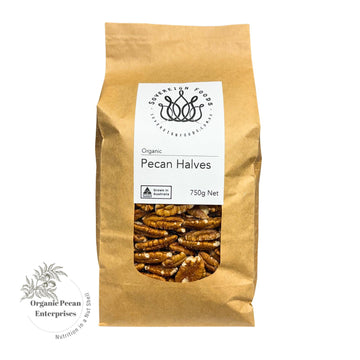 A bag of Australian grown organic pecans