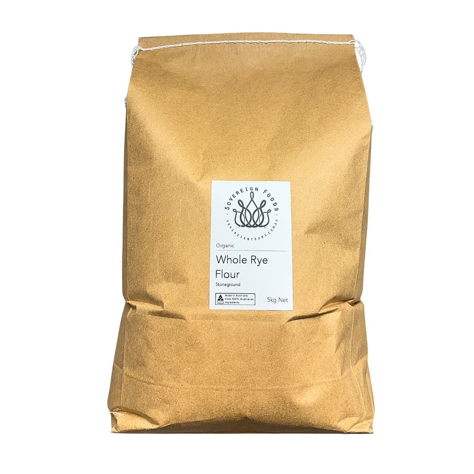 Organic Rye Flour 5kg – Australian Grown & Milled | Sovereign Foods
