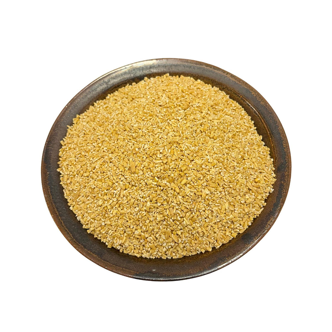 a bowl of australian grown organic steel cut oats