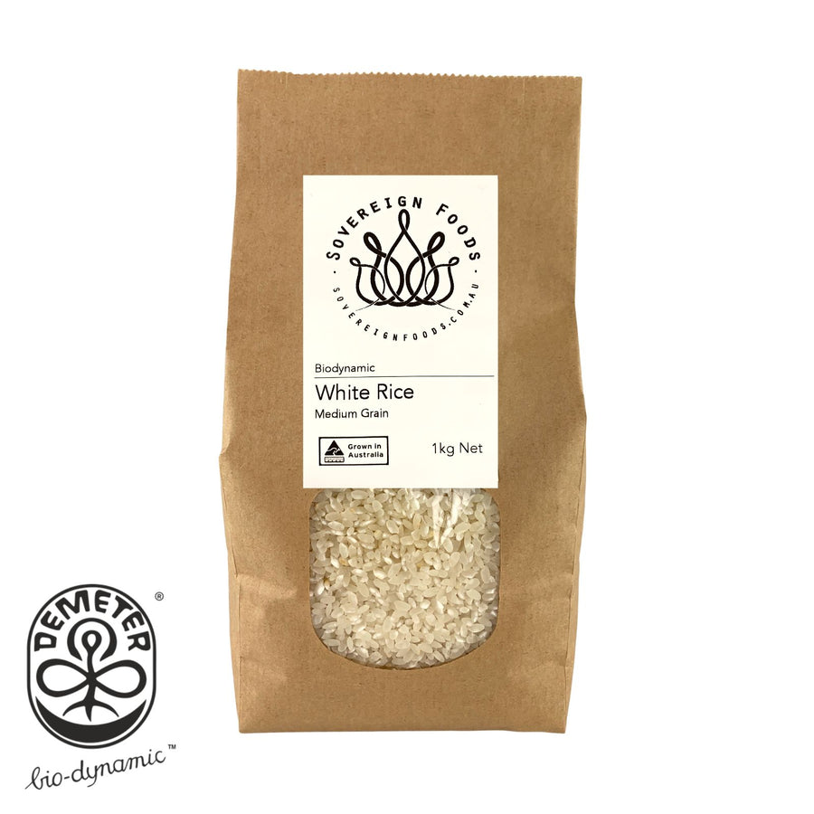 White Rice Medium Grain Biodynamic 1kg