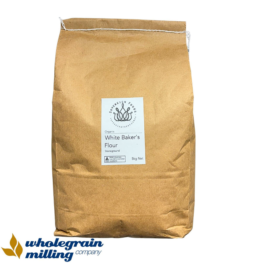 Baker's Flour White Stoneground Organic 5kg