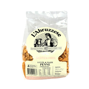 Lentil and Maize Gluten Free Penne Organic 250g