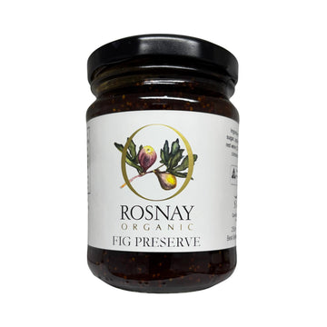 Jar of Rosnay Organic Fig Preserve Made with Australian grown organic figs from Rosnay's farm in NSW