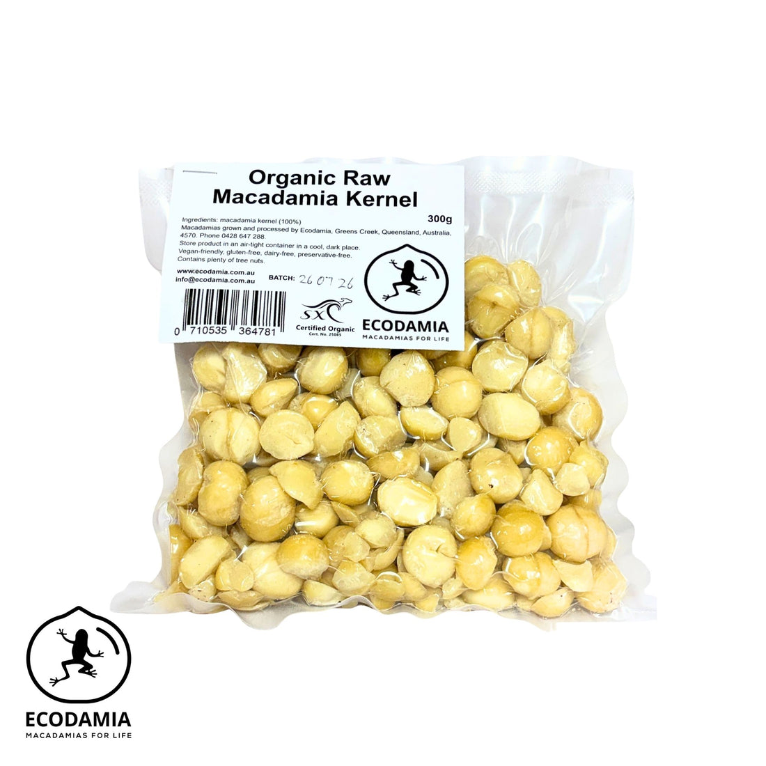 Macadamia Raw Organic 300g