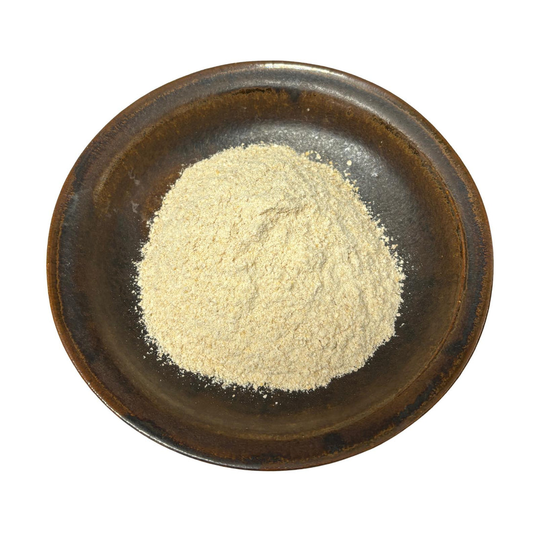 A bowl of organic heritage wheat flour. 