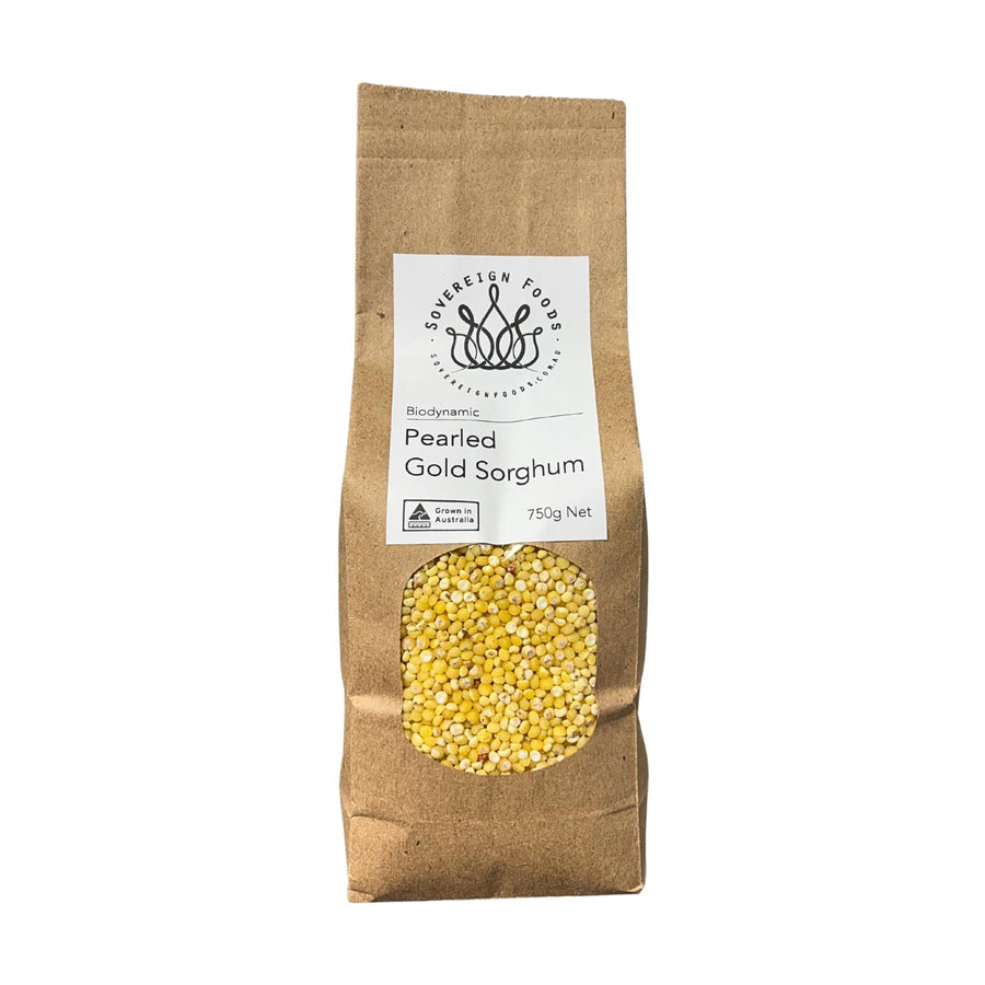 Organic Gold Sorghum Grain. Australian grown and biodynamic