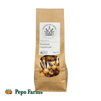Kraft paper bag of Australian grown roasted hazelnuts