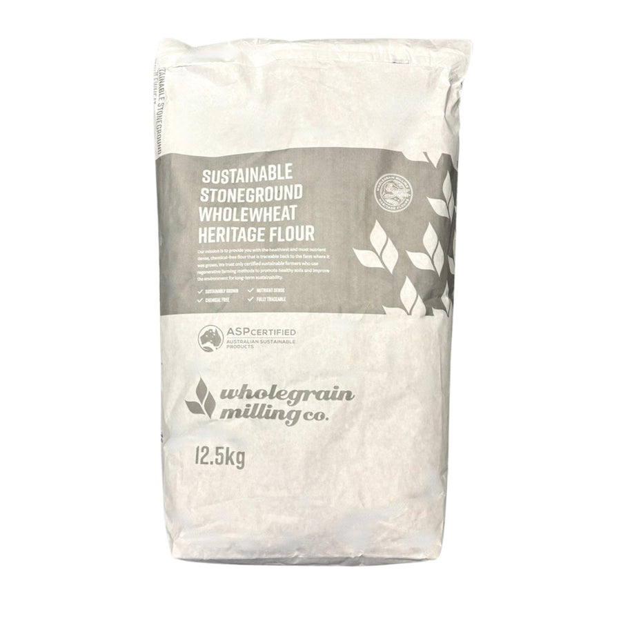 Heritage Wheat Flour Whole Stoneground Sustainable 12.5kg