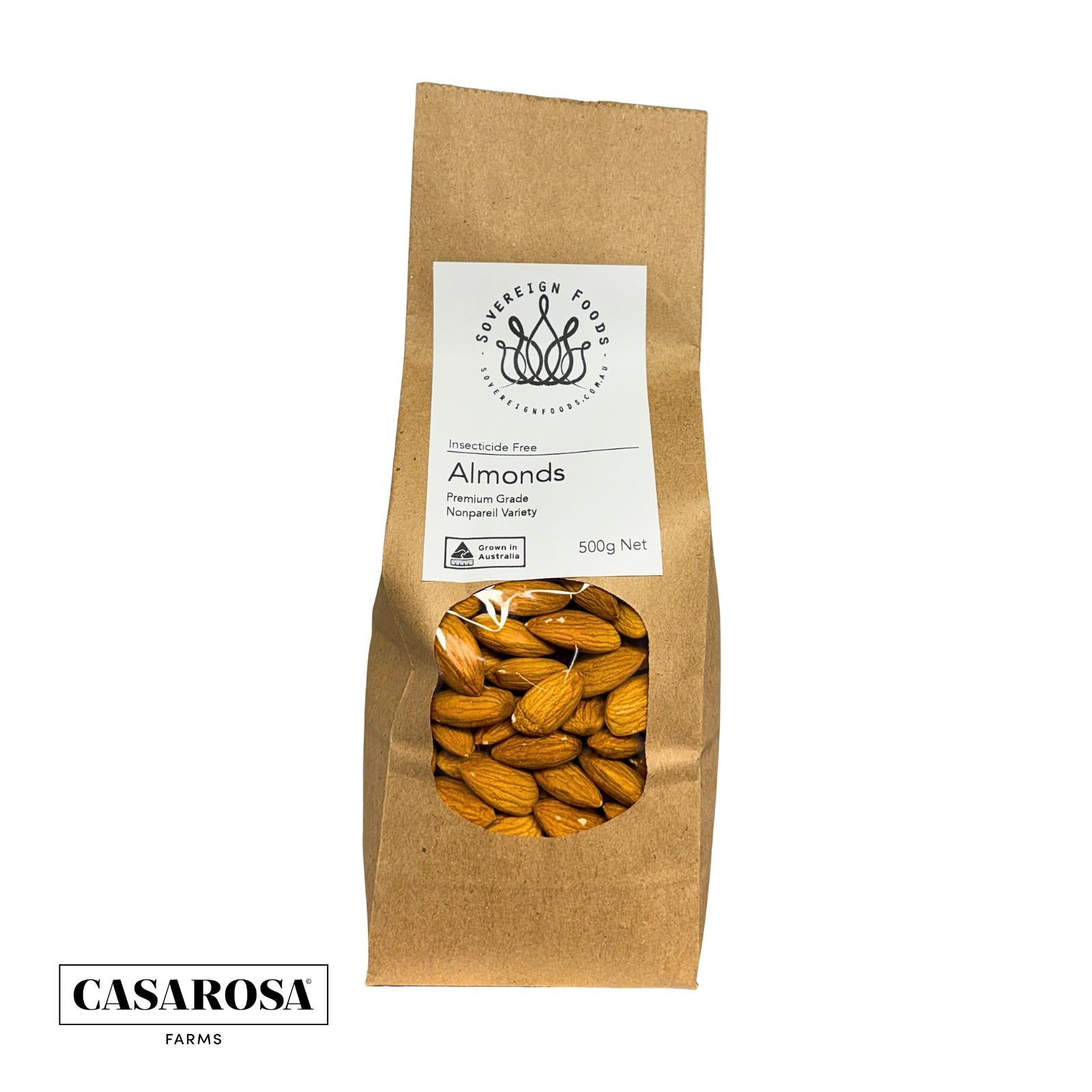 Raw Australian Almonds 500g – Nonpareil | Pesticide-Free Snack Pack
