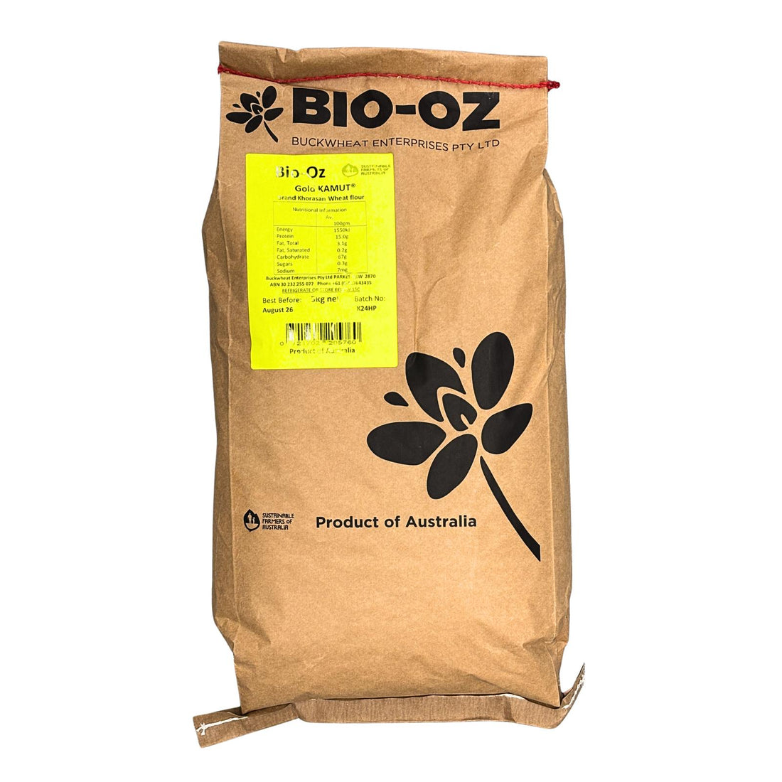 Khorasan Flour Chemical Free 5kg | Kamut Gold 70%