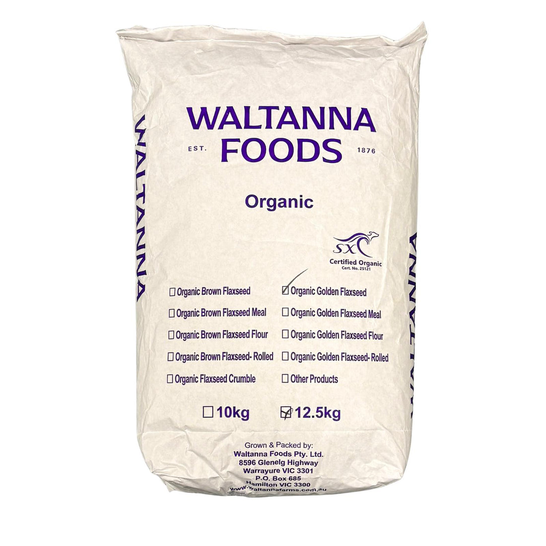 Linseed Golden Organic 12.5kg