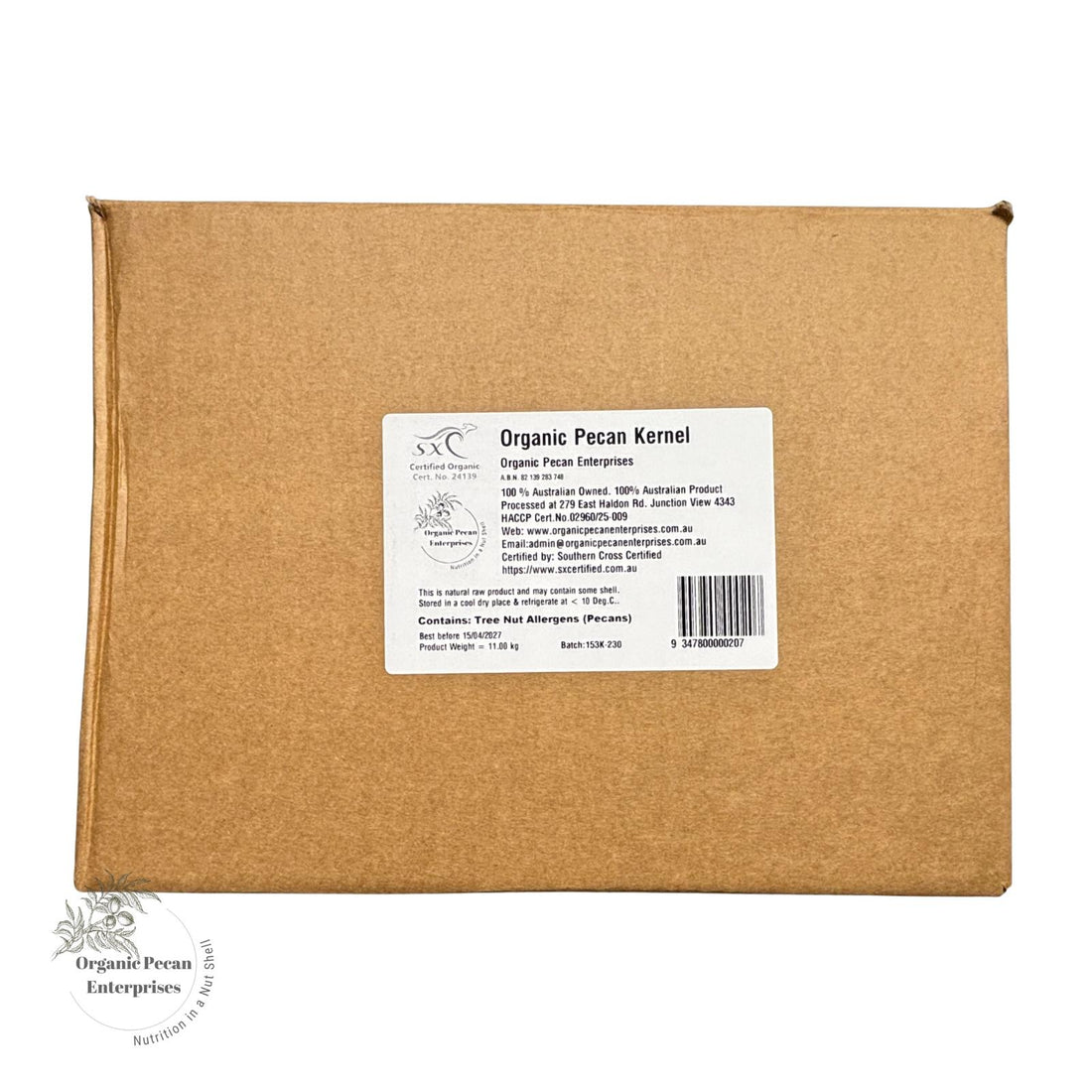Pecan Kernels Organic 11kg