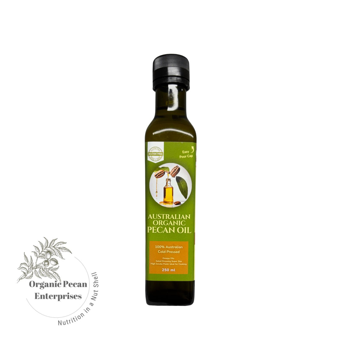 Pecan Oil Organic 250ml | Cold Pressed