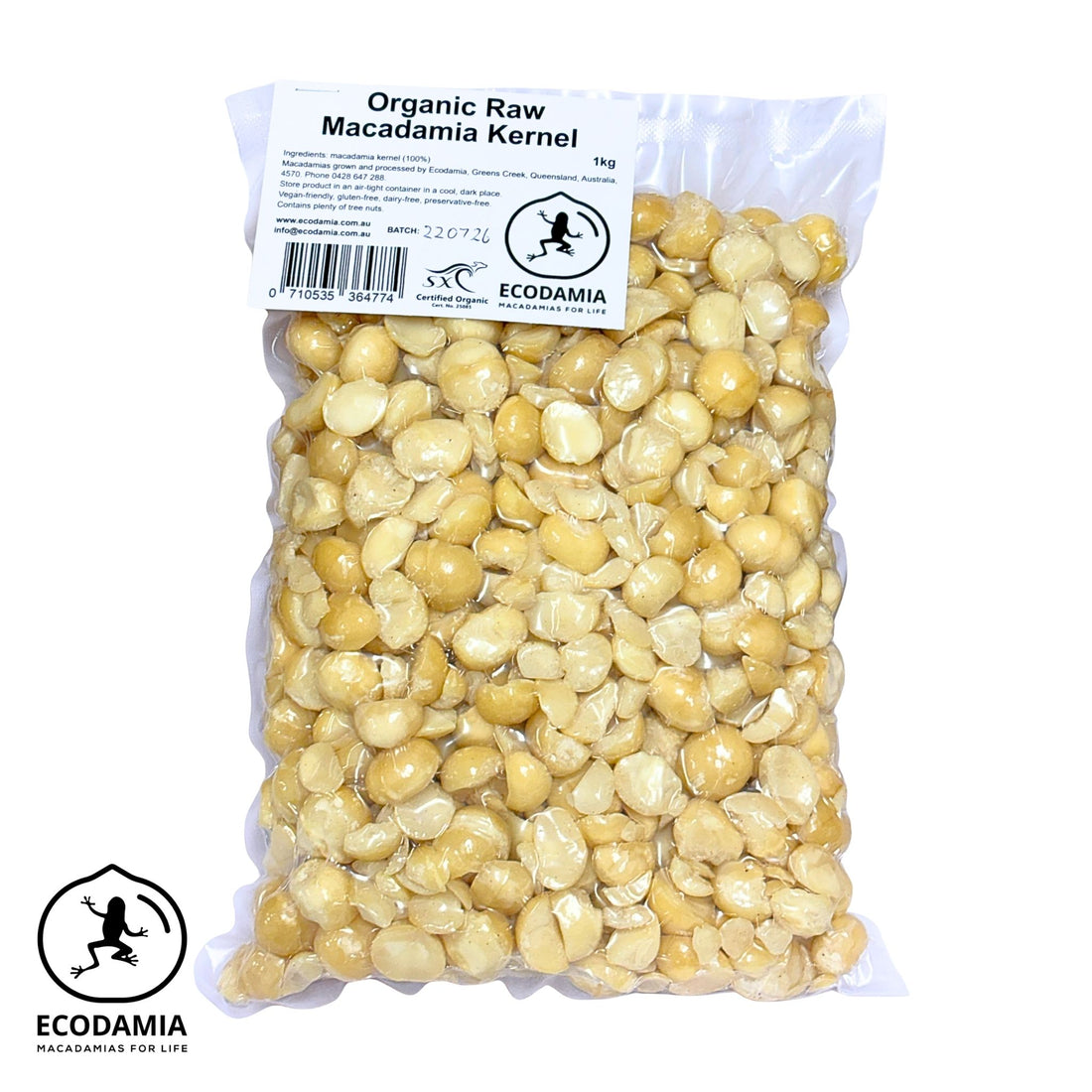 Macadamia Raw Organic 1kg