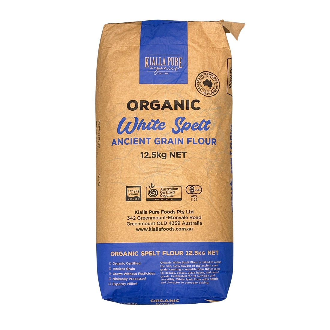 Flour Spelt White Organic 12.5kg