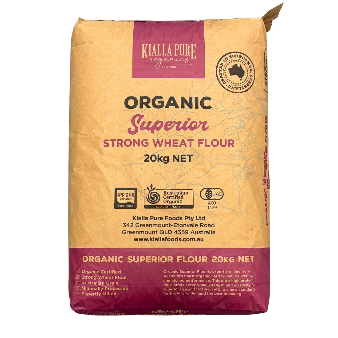 Strong Wheat Flour White Organic | Roller Milled 20kg