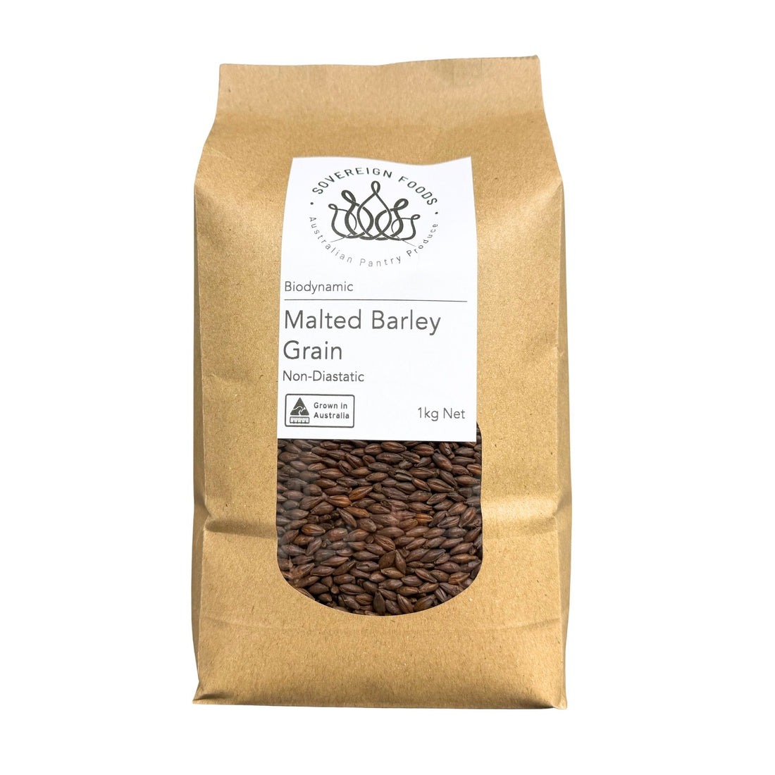 Malted Barley Grain Roasted Biodynamic 1kg | Non-Diastatic