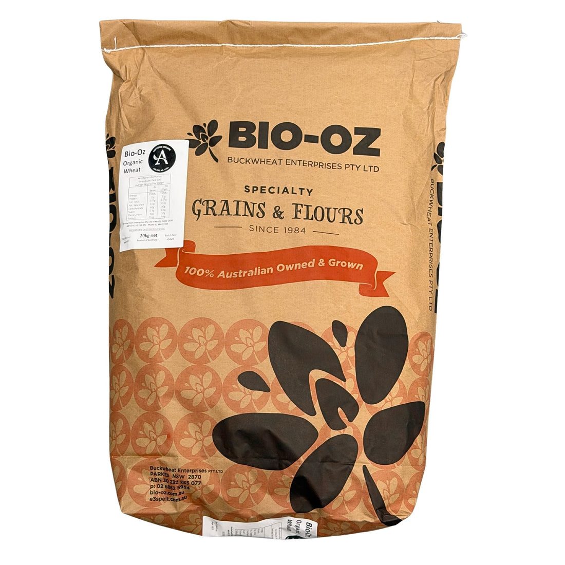 Wheat Grain Hard White Organic 20kg | Sunco Variety