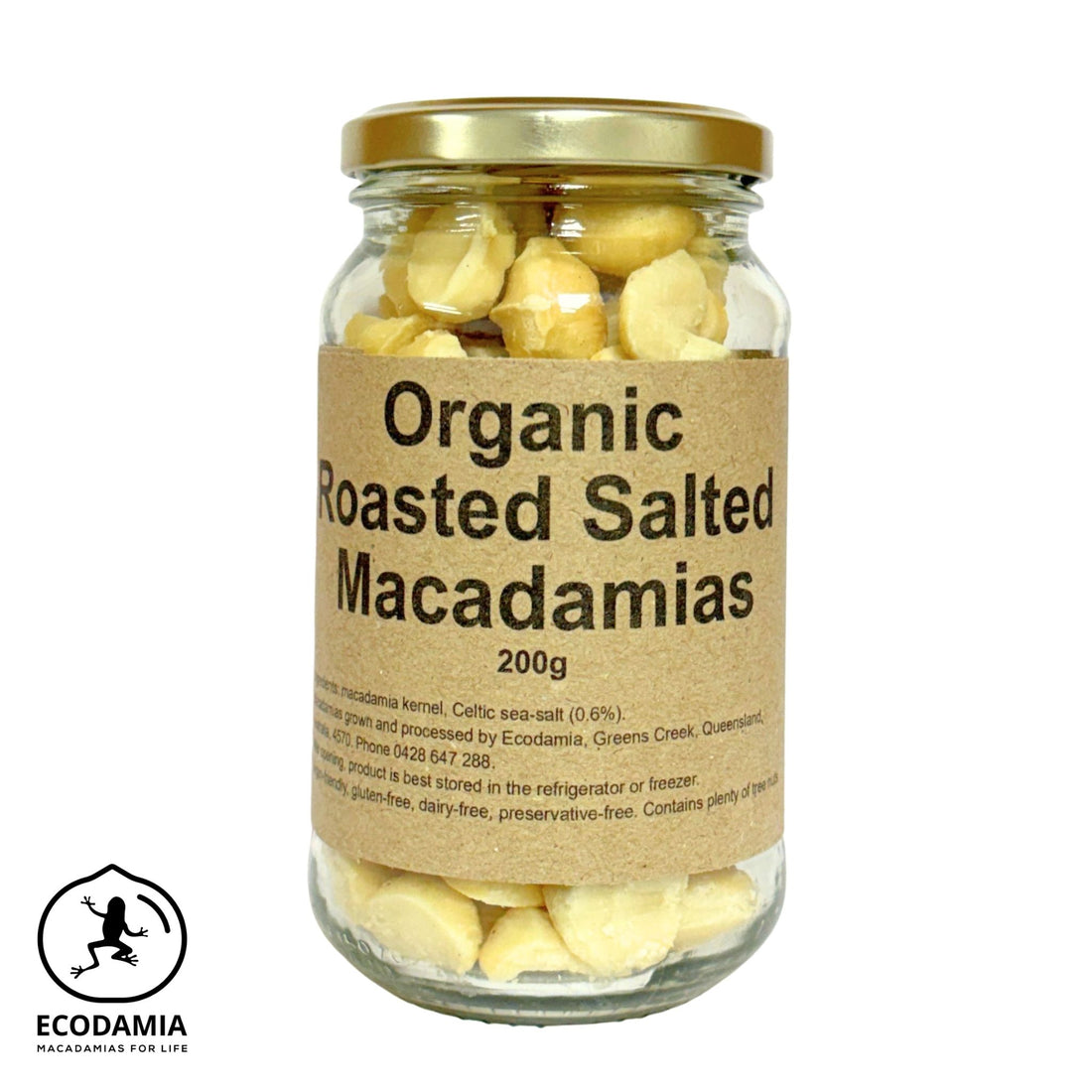 Macadamia Roasted Salted Organic 200g