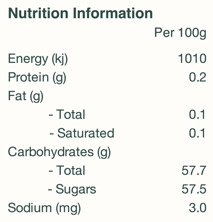 nutrition for smoky apple fruit paste. Made from rescued apples and perfect for cheese accompaniment. 