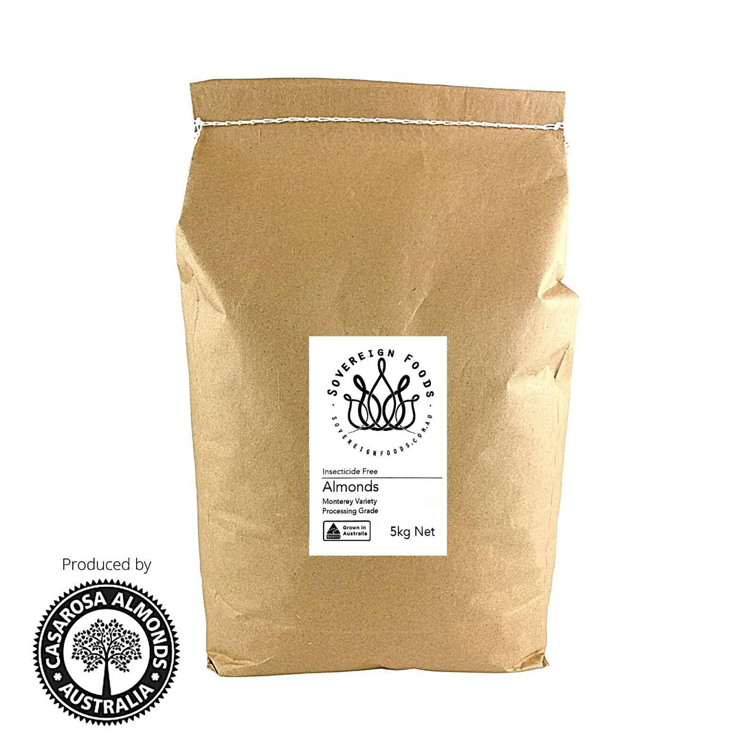 Almonds Processing Grade Insecticide Free 5kg-Nuts & Seeds-The Almond Farmer-Sovereign Foods-Australian Grown Nuts-Pesticide Free-Chemical Free