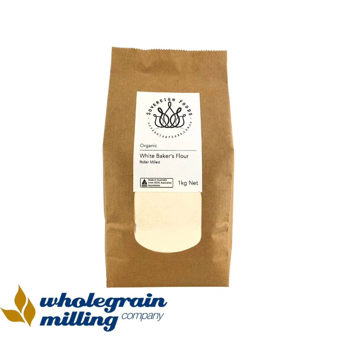 Baker's Flour Roller Milled Organic 1kg