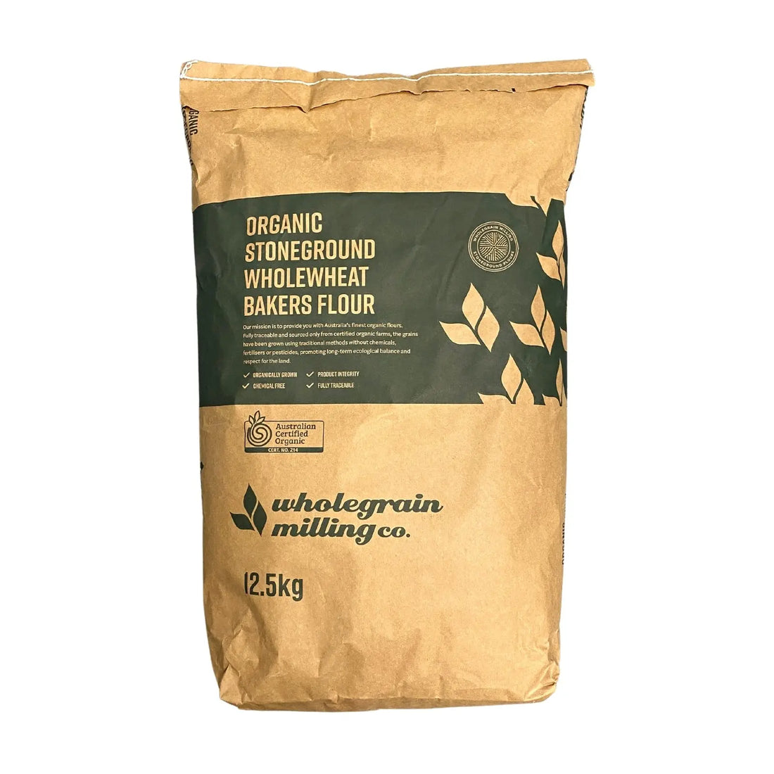 Baker's Flour Whole Stoneground Organic 12.5kg-Flour & Baking-Wholegrain Milling Co-Sovereign Foods-Organic-Flour-Bulk-Sourdough-Breadmaking