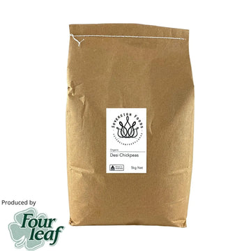 Chickpeas Brown (Desi) Organic 5kg-Pulse & Grain-Four Leaf Milling-Sovereign Foods-Australian Grown-Bulk Foods