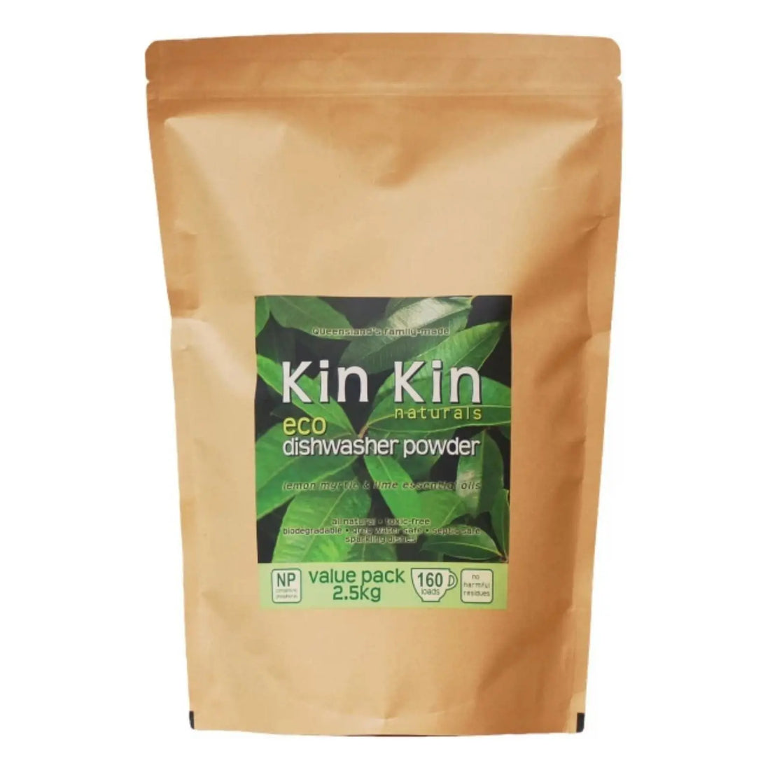 Dishwasher Powder Lemon myrtle & Lime 2.5 kg-Household-Kin Kin Naturals-Sovereign Foods-Cleaning-Australian Made