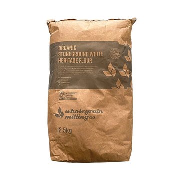 Heritage Wheat Flour White Stoneground Organic 12.5kg