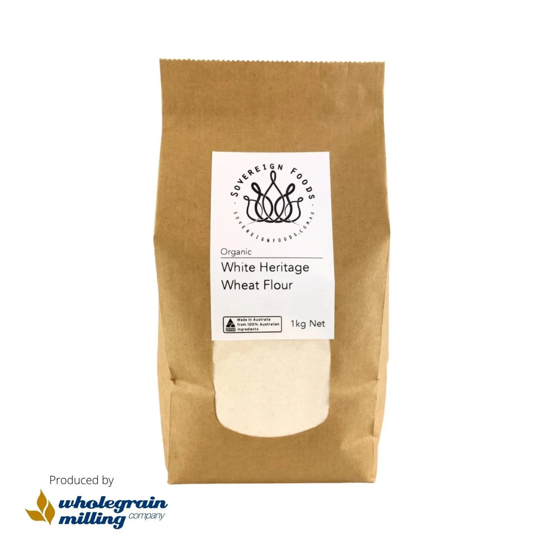 Heritage Wheat Flour White Stoneground Organic 1kg