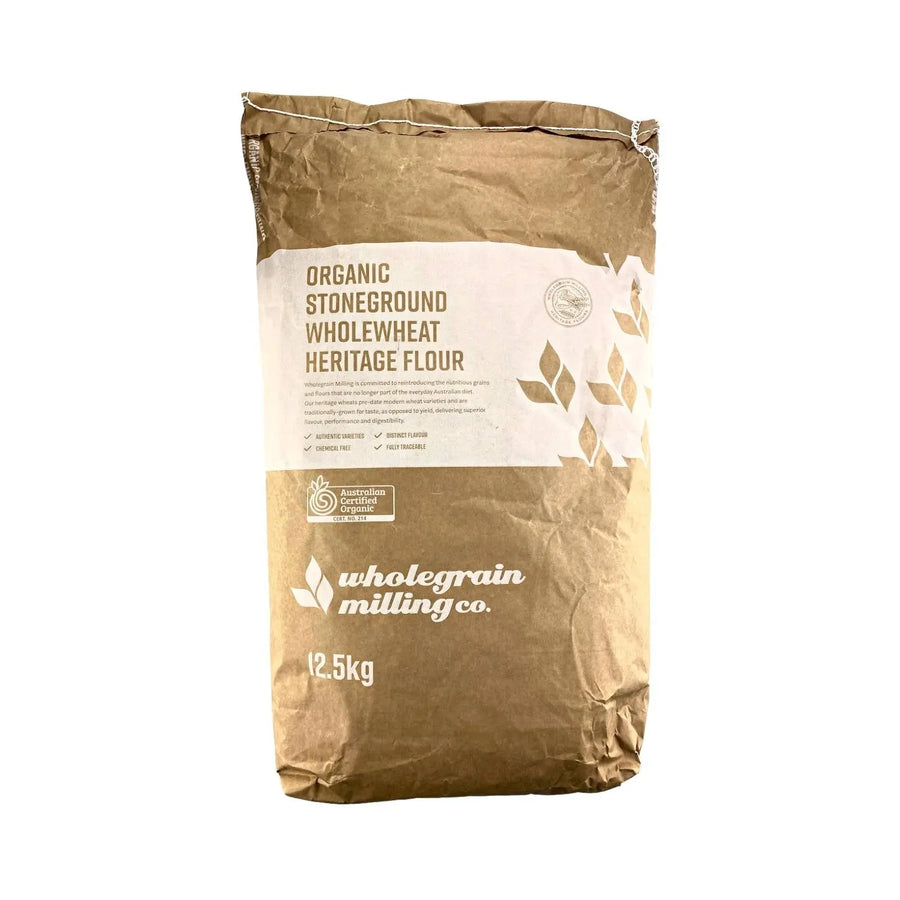 Heritage Wheat Flour Whole Stoneground Organic 12.5kg