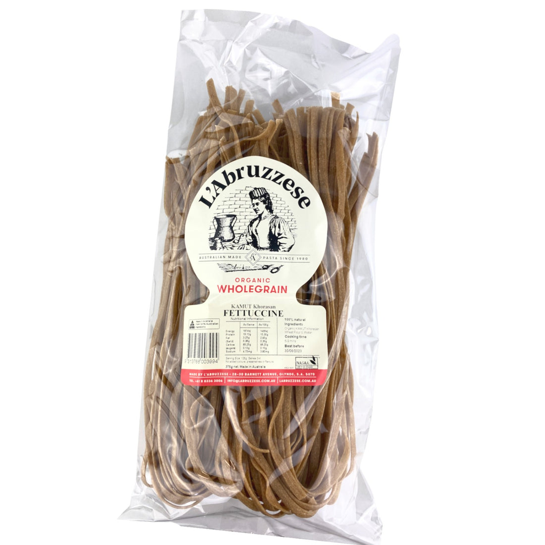 Kamut Fettuccine Organic 300g-Grocery-L'Abruzzese-Sovereign Foods-Australian Made-Australian Ingredients-Australian Pasta-Organic