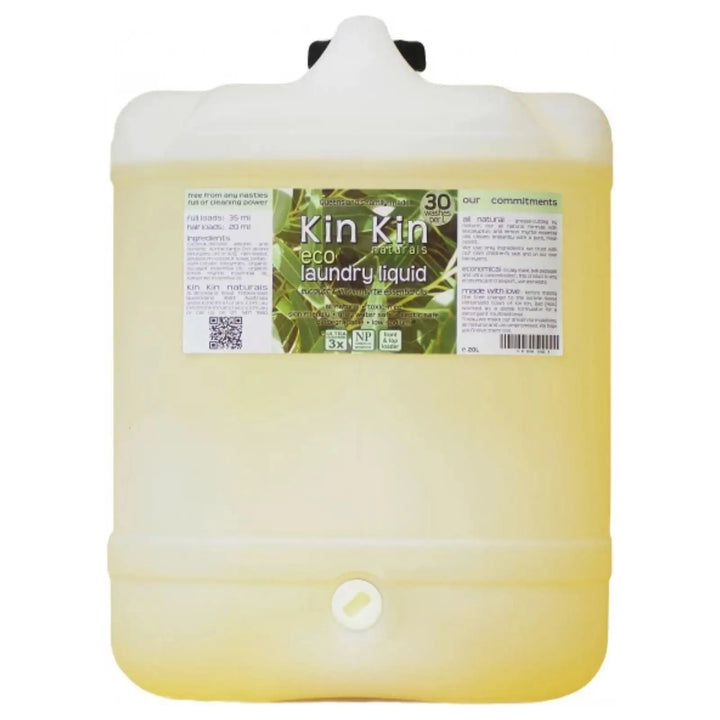 Laundry Liquid Eucalypt & Lemon Myrtle BULK 20L-Household-Kin Kin Naturals-Sovereign Foods-Cleaning-Australian Made