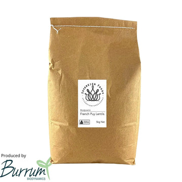 Lentils French Puy Biodynamic 5kg-Pulse & Grain-Burrum Biodynamics-Sovereign Foods-Lentils-Australian Grown-Organic-Bulk